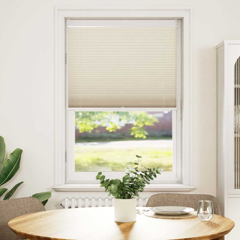 Plisseekardin 70 x 125 cm kreemjas