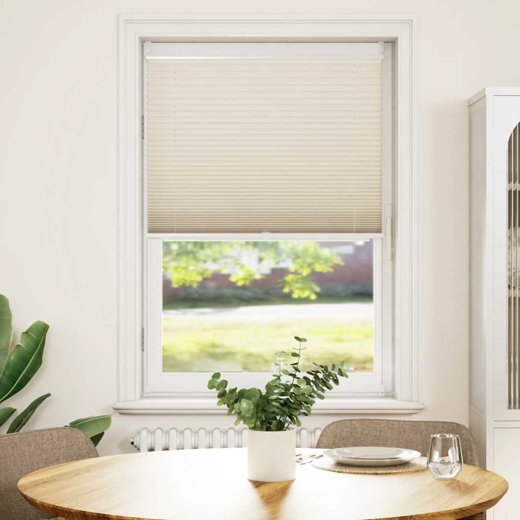 Plisseekardin 90 x 150 cm kreemjas