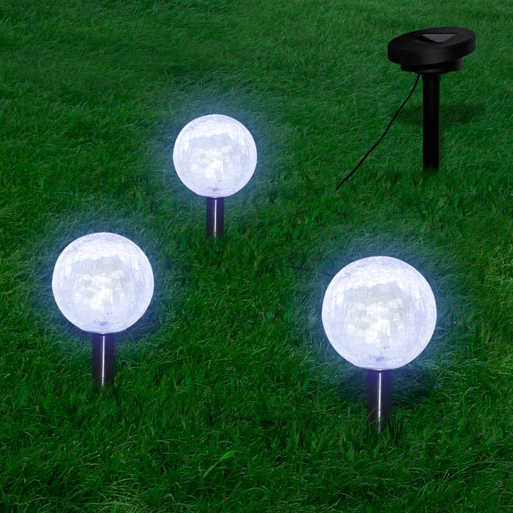 Valguspallid, 3 LED-aiatuld maavaiade ja päikesepaneeliga