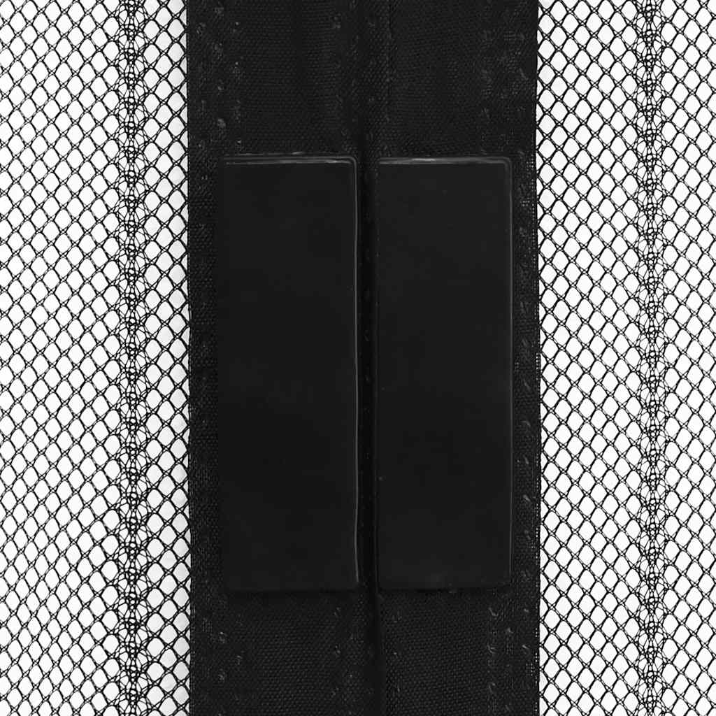 Ukse putukakardin 210 x 100 cm 2 tk magnetiga must