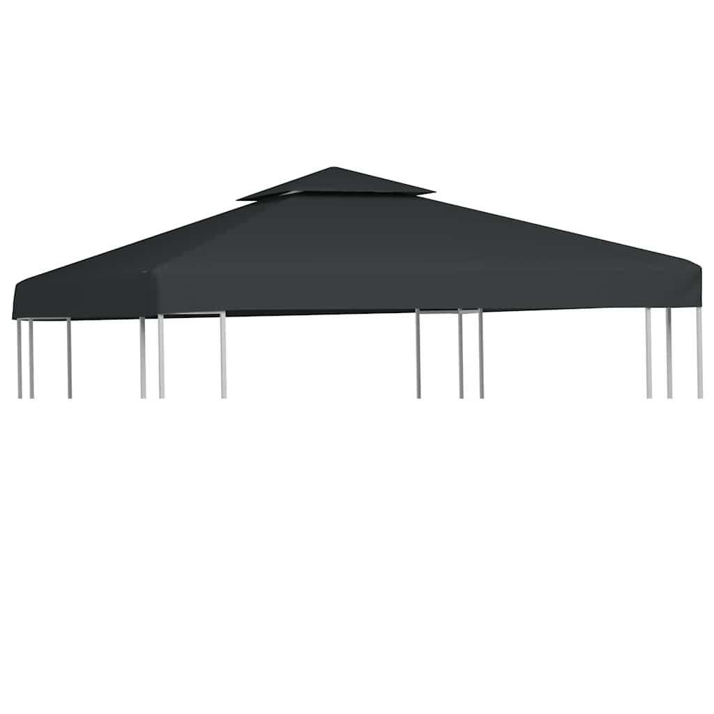 Varikatuse asenduskate 310 g / m², tumehall, 3 x 3 m