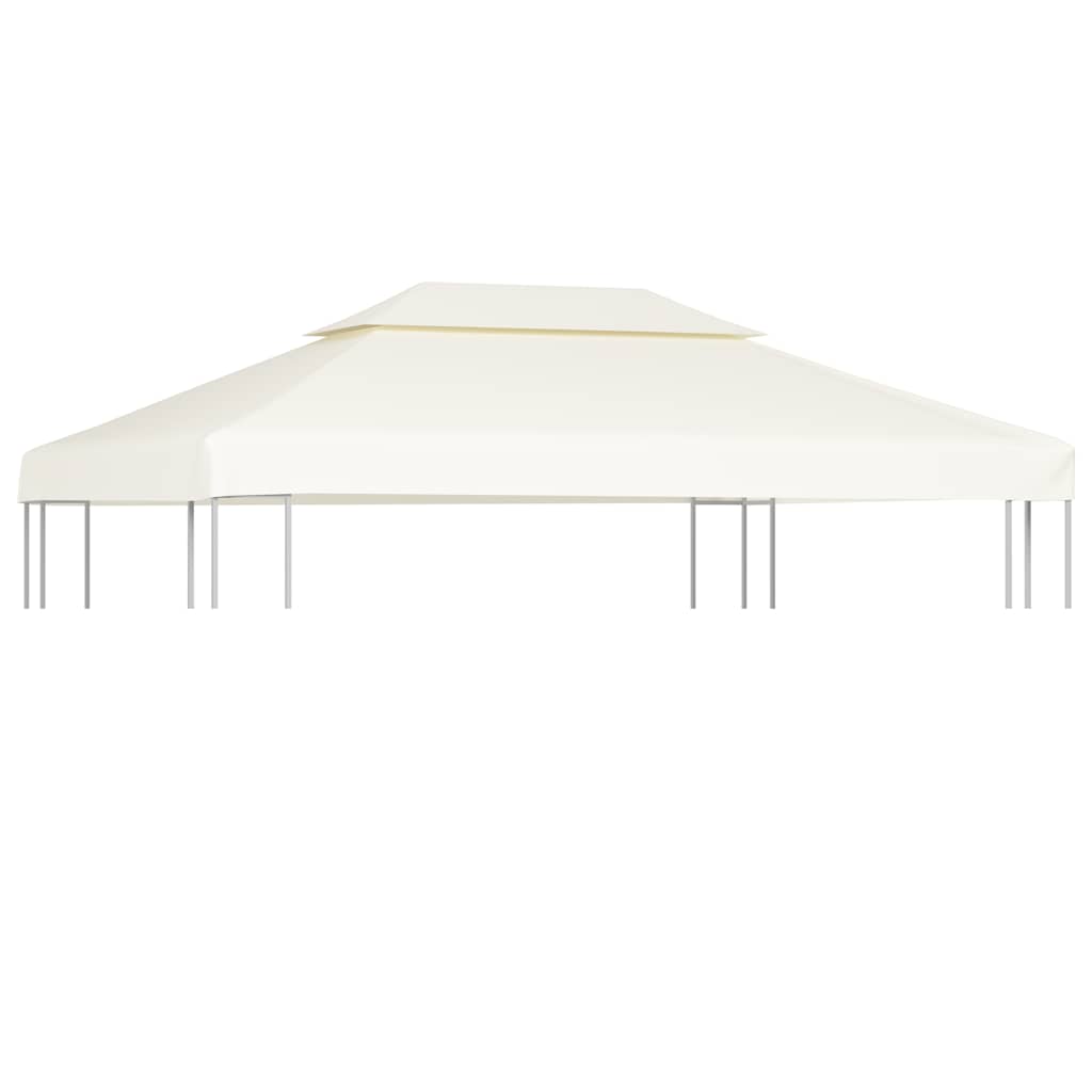 Varikatuse asenduskate 310 g / m², kreemjasvalge, 3 x 4 m