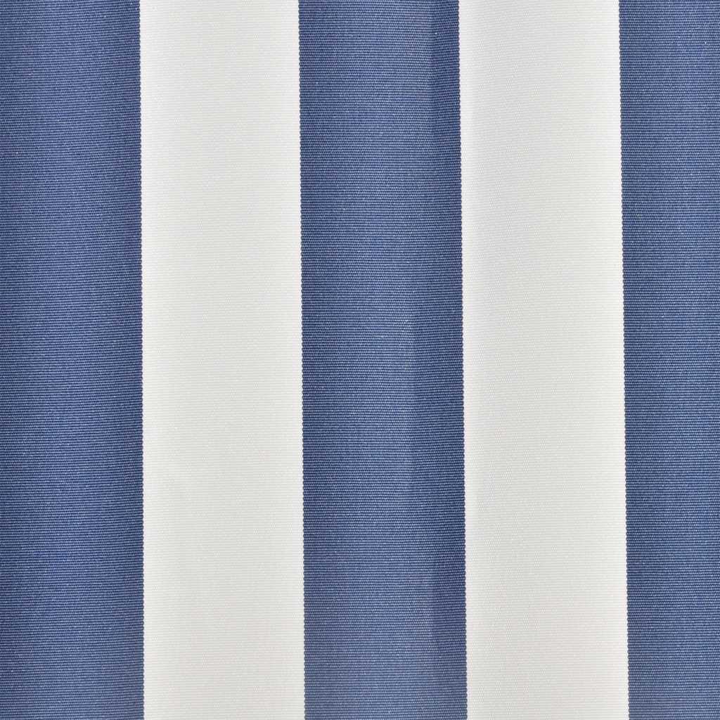 Varikatuse asenduskangas, sinine ja valge, 600 x 300 cm, polüester