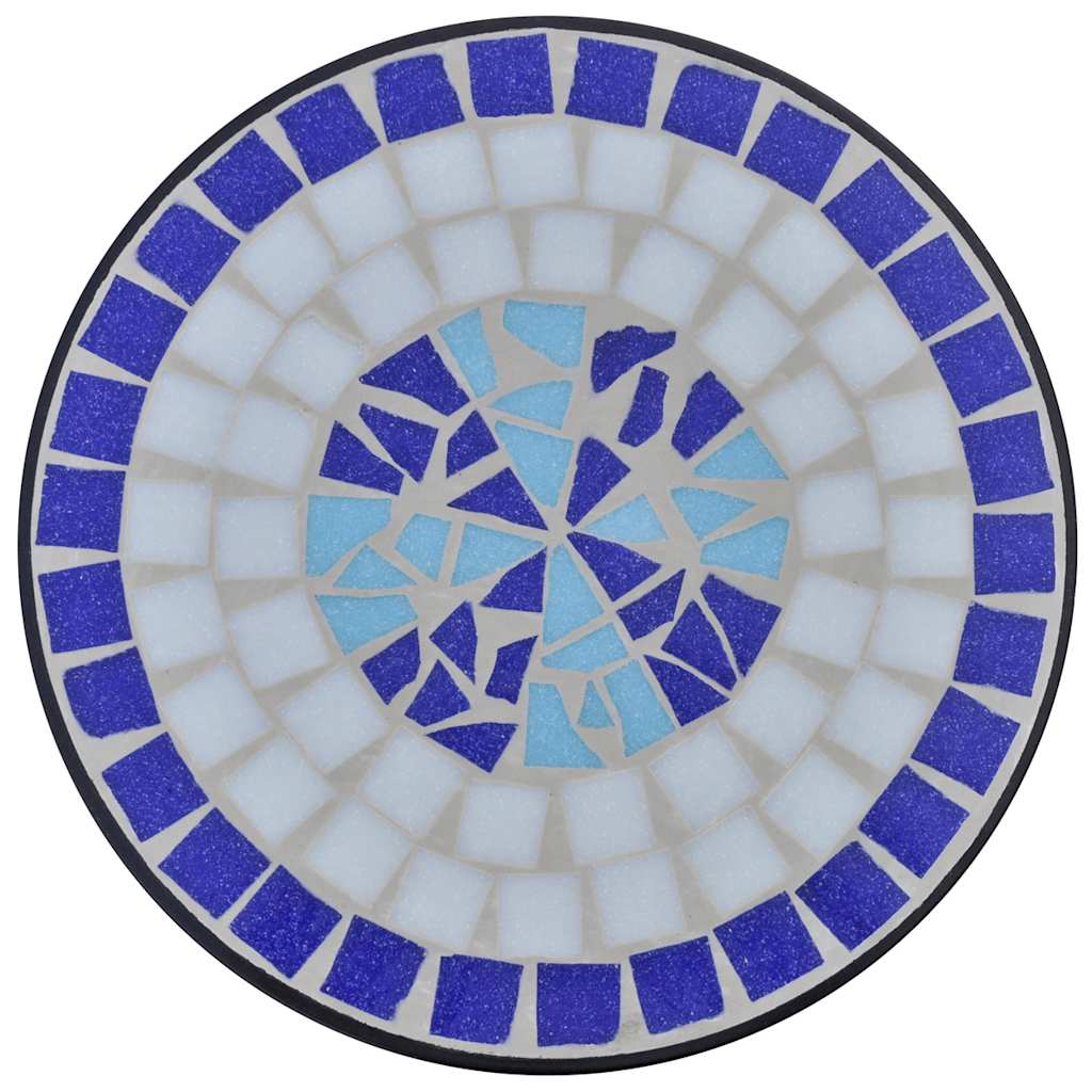 Mosaiik, külglaud, taimelaud, sinine, valge