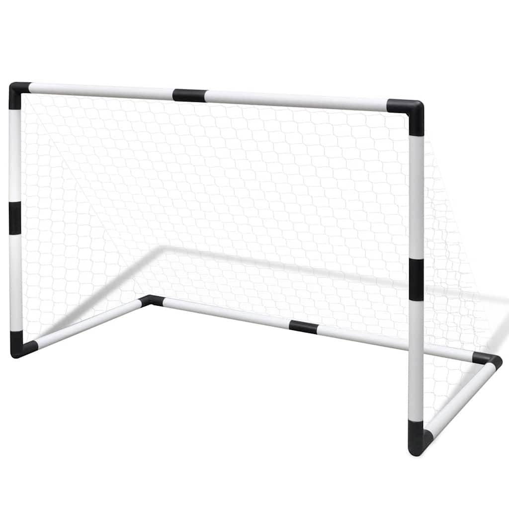 Mini jalgpallivärav postide ja võrguga 2 tk lastele 91,5 x 48 x 61 cm