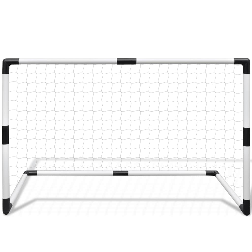 Mini jalgpallivärav postide ja võrguga 2 tk lastele 91,5 x 48 x 61 cm