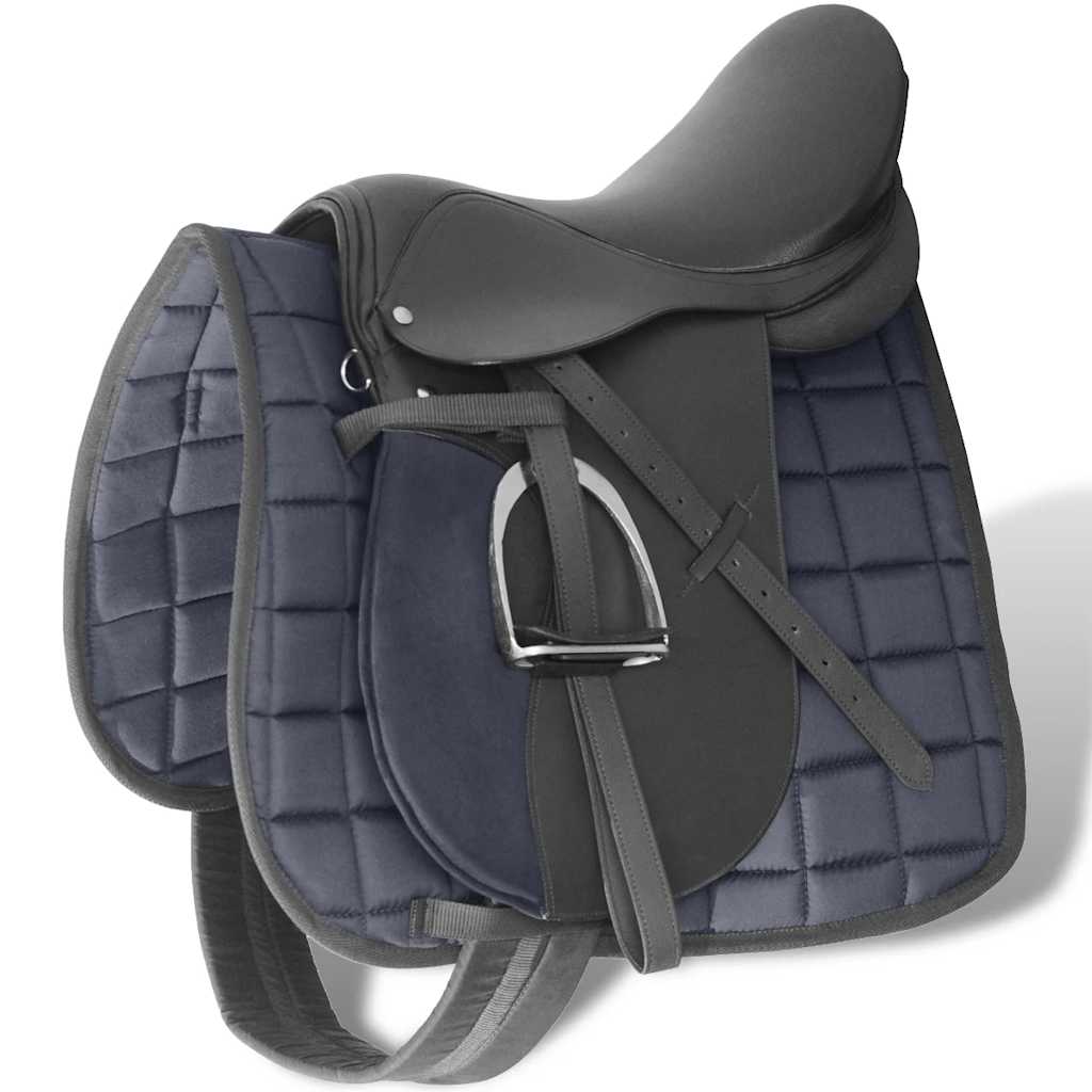 Hobuse sadula komplekt 17,5" must 18 cm