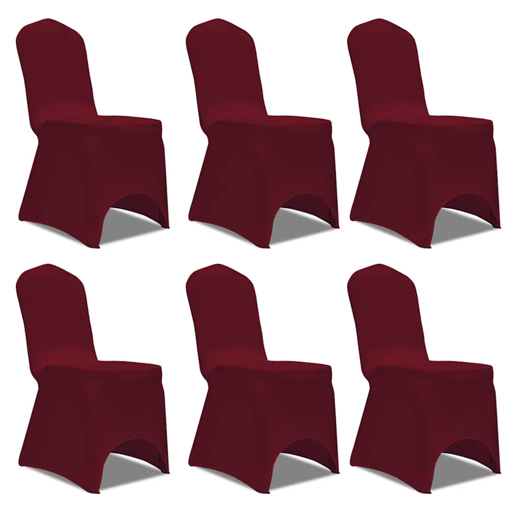 Venivad toolikatted 6 tk burgundiapunane