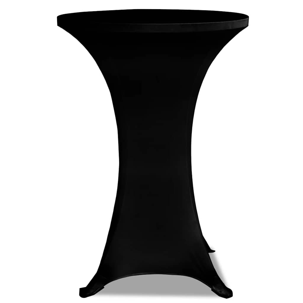 Kõrge laua kate 2 tk Ø 60 cm, veniv must