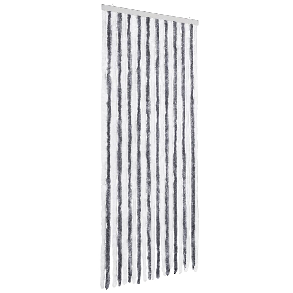Putukakardin hall ja valge, 90 x 220 cm, šenill