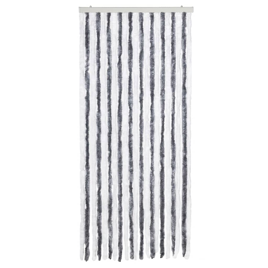 Putukakardin hall ja valge, 90 x 220 cm, šenill