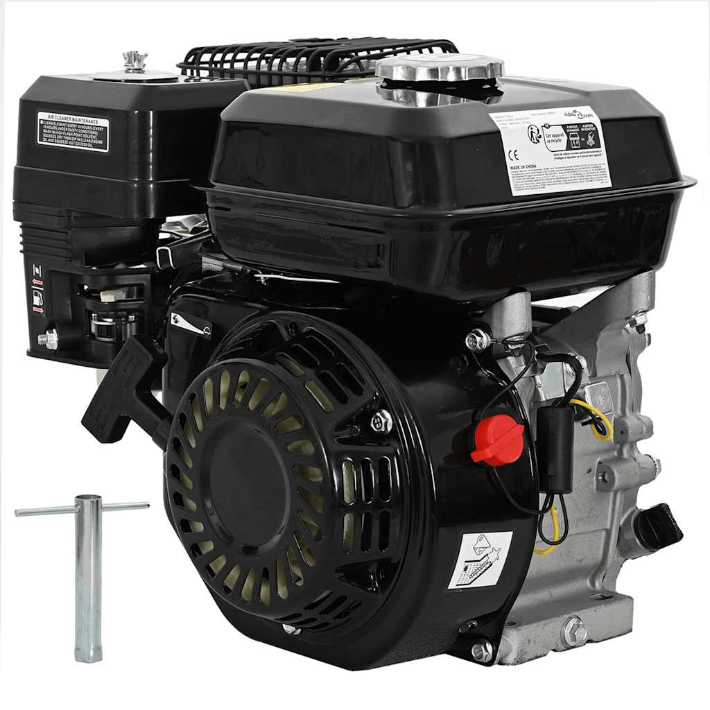 6,5 hj 4,8 kW must bensiinimootor