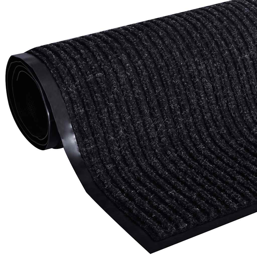 Uksematt, must, 90 x 120 cm, PVC