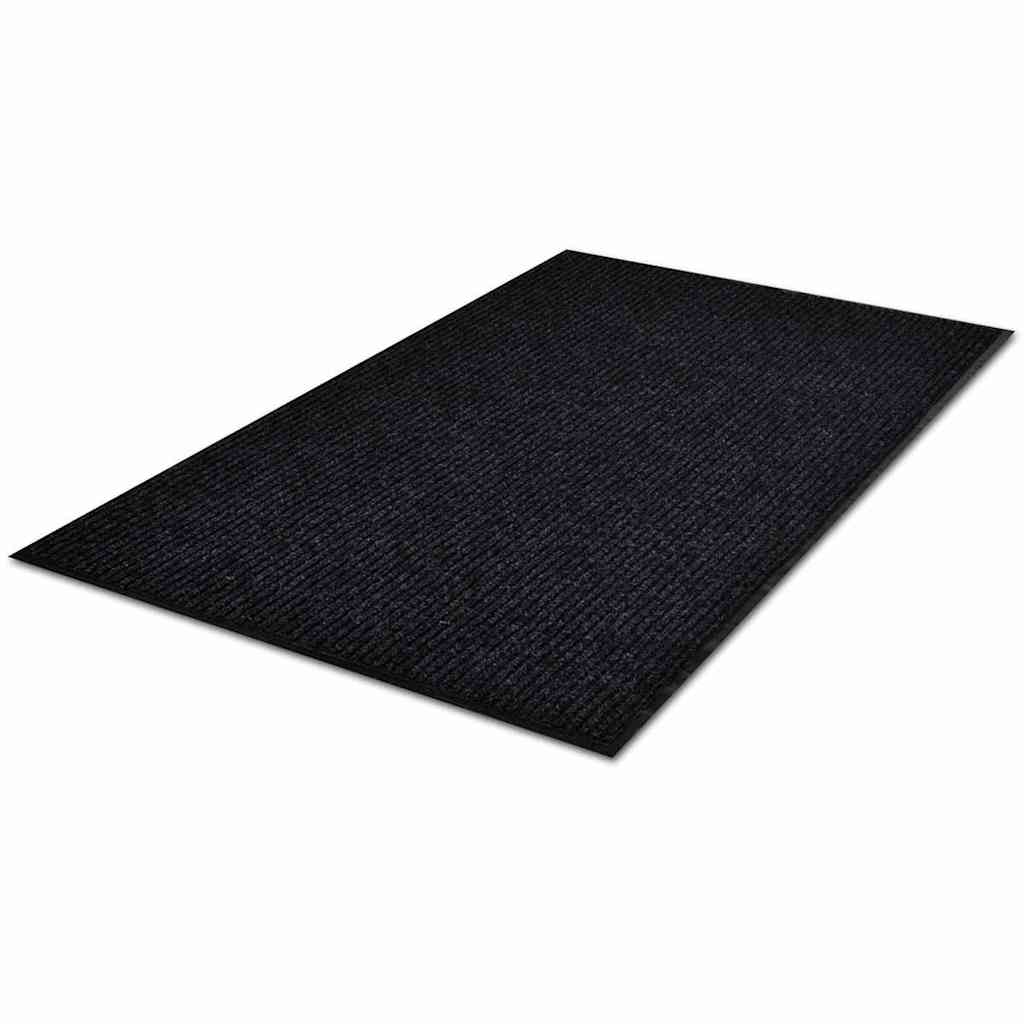 Uksematt, must, 90 x 120 cm, PVC