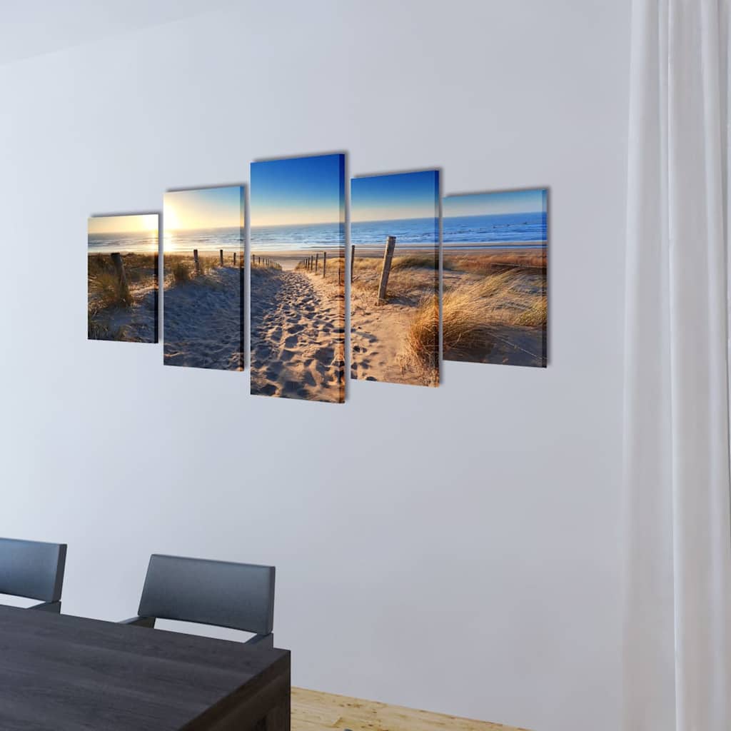 Seinamaalikomplekt rannaliivaga, 100 x 50 cm