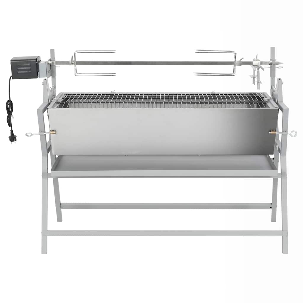 Rauast ja roostevabast terasest grill küpsetusvardaga