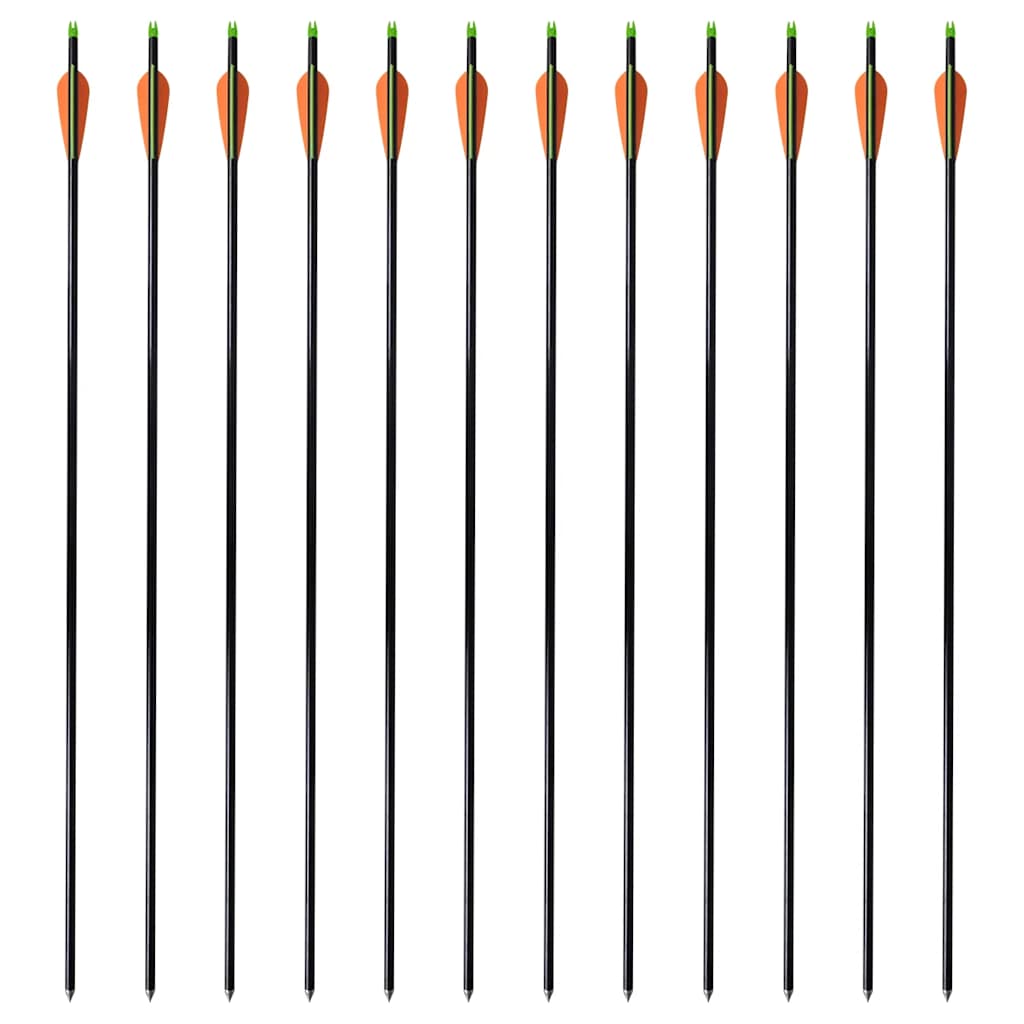 Standardse blokkvibu nooled 30 tolli 0,8 cm klaaskiust 12 tk