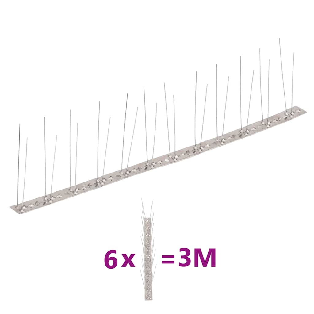 2-realine roostevabast terasest linnupiigid, 6 tk, 3 m