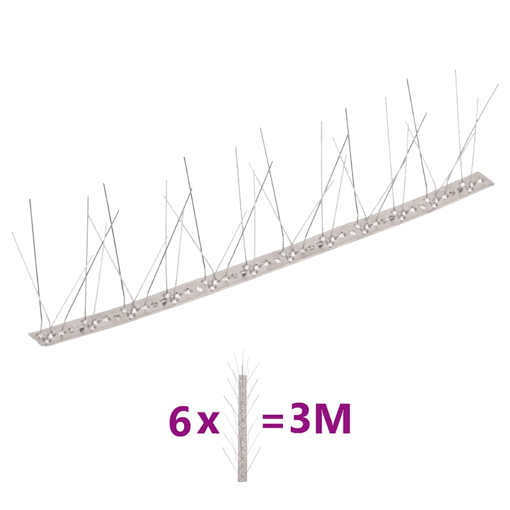5-realine roostevabast terasest linnupiigid, 6 tk, 3 m