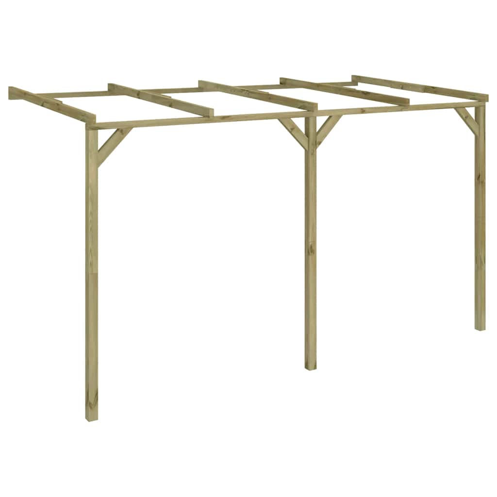 Lehtla-varikatus 2 x 4 x 2,2 m, puit
