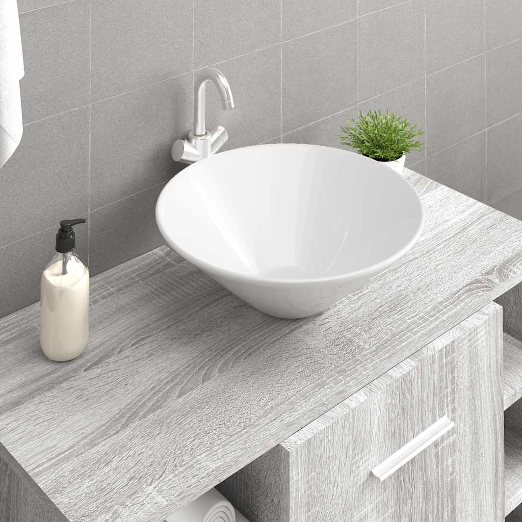 Valamud 2 tk, valge, 42 x 42 x 14 cm, keraamiline
