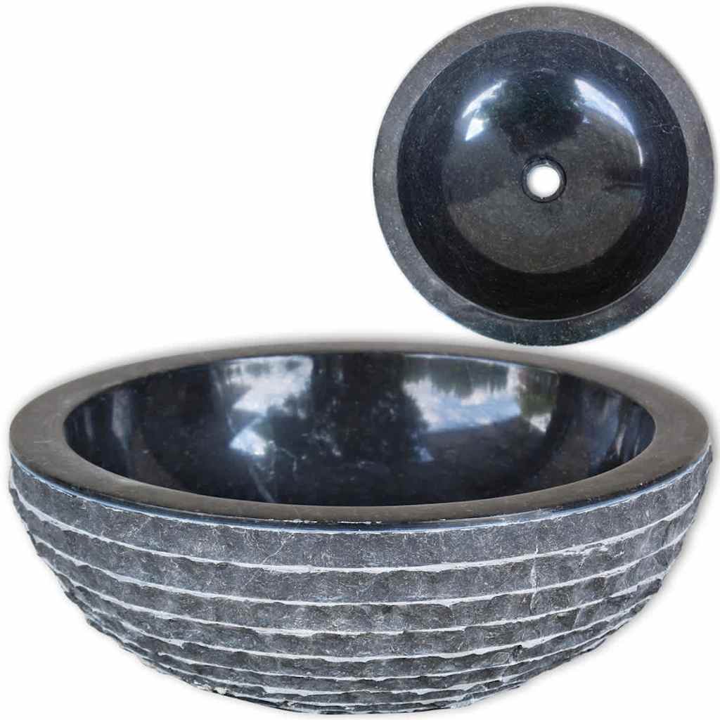 Valamu, marmor, 40 cm, must