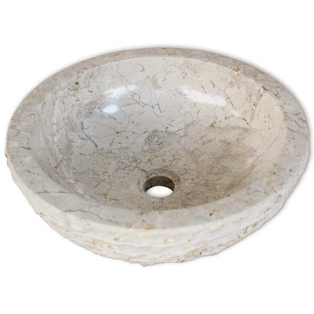Valamu, marmor, 40 cm, kreemjas