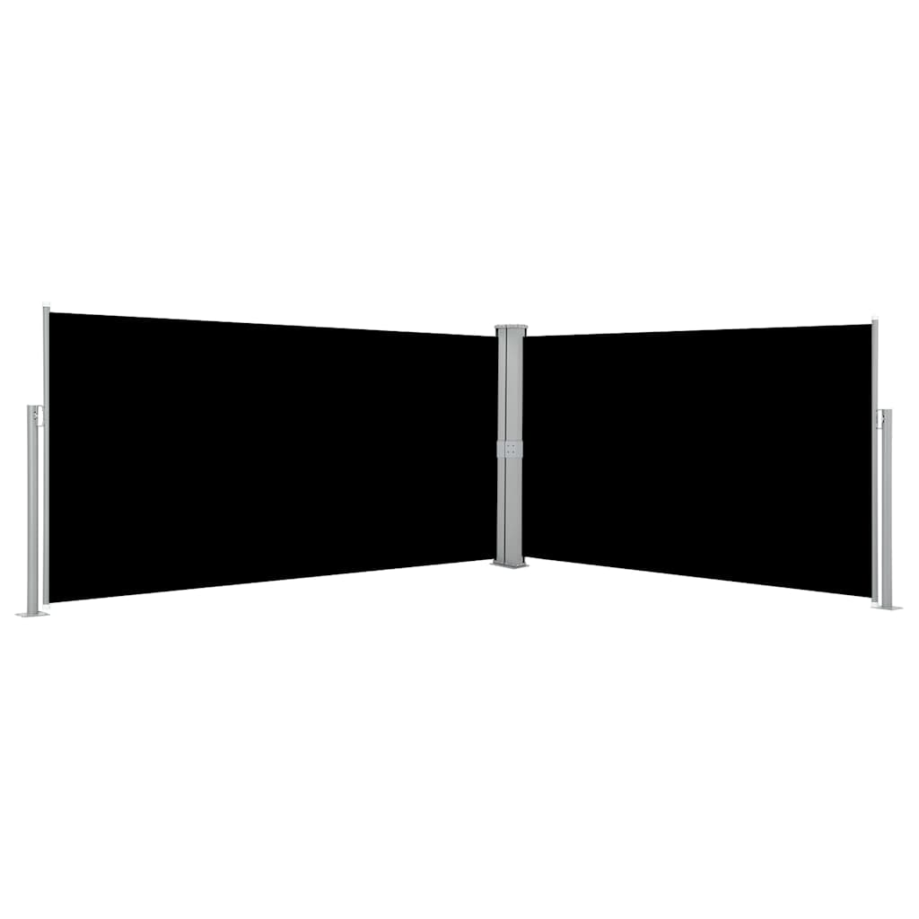 Lahtitõmmatav küljesein, must 160 x 600 cm