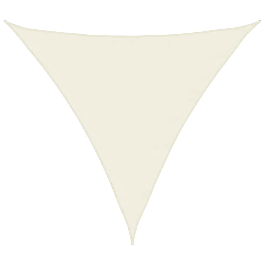 Päikesepuri, kolmnurk, 5 x 5 x 5 m kreemjas