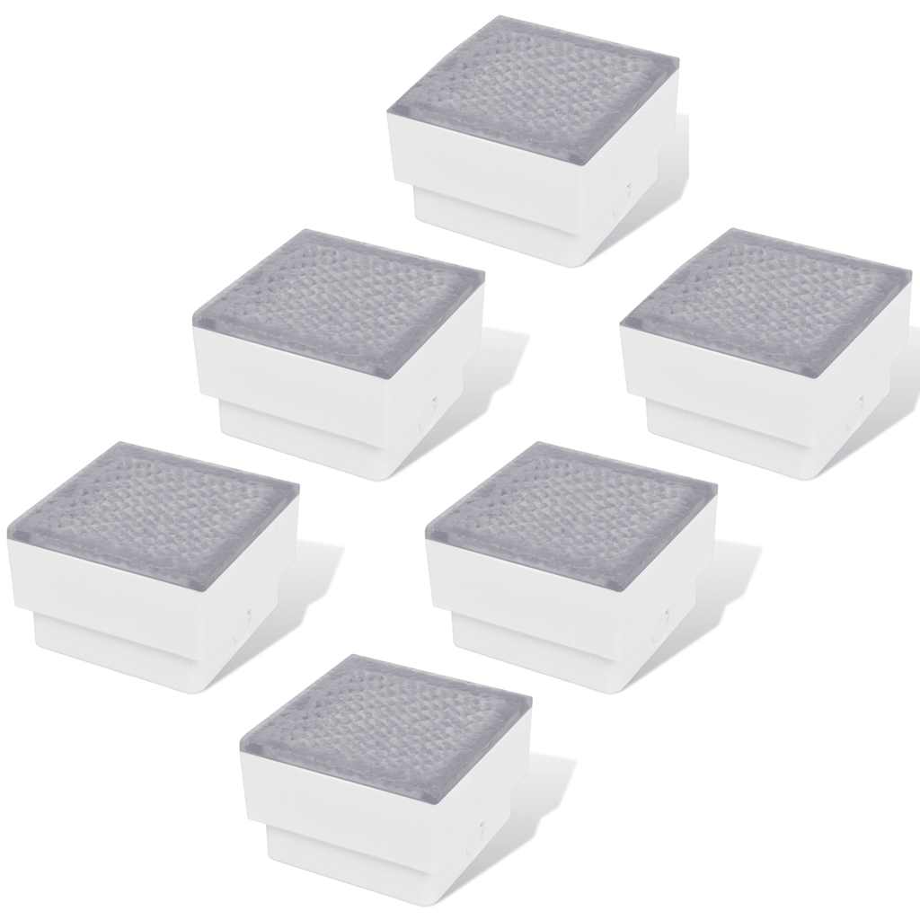 Maasisesed LED-valgustid 6 tk 100 x 100 x 68 mm