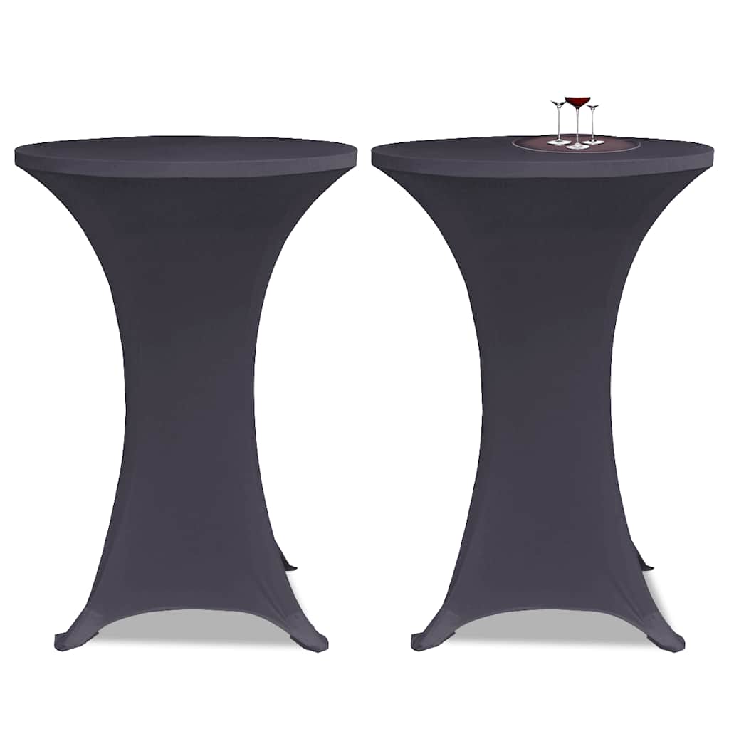 Venivad lauakatted 2 tk 80 cm antratsiit