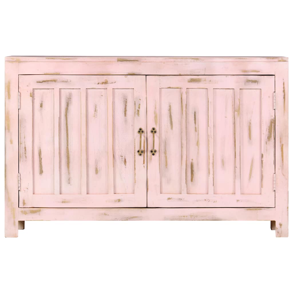 Puhvetkapp, heleroosa, 110 x 35 x 70 cm, mangopuit