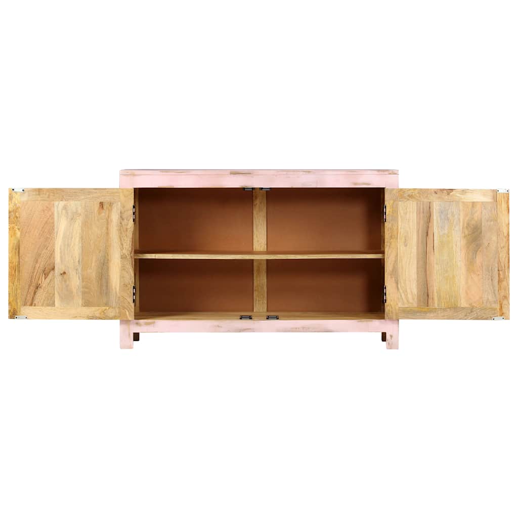 Puhvetkapp, heleroosa, 110 x 35 x 70 cm, mangopuit