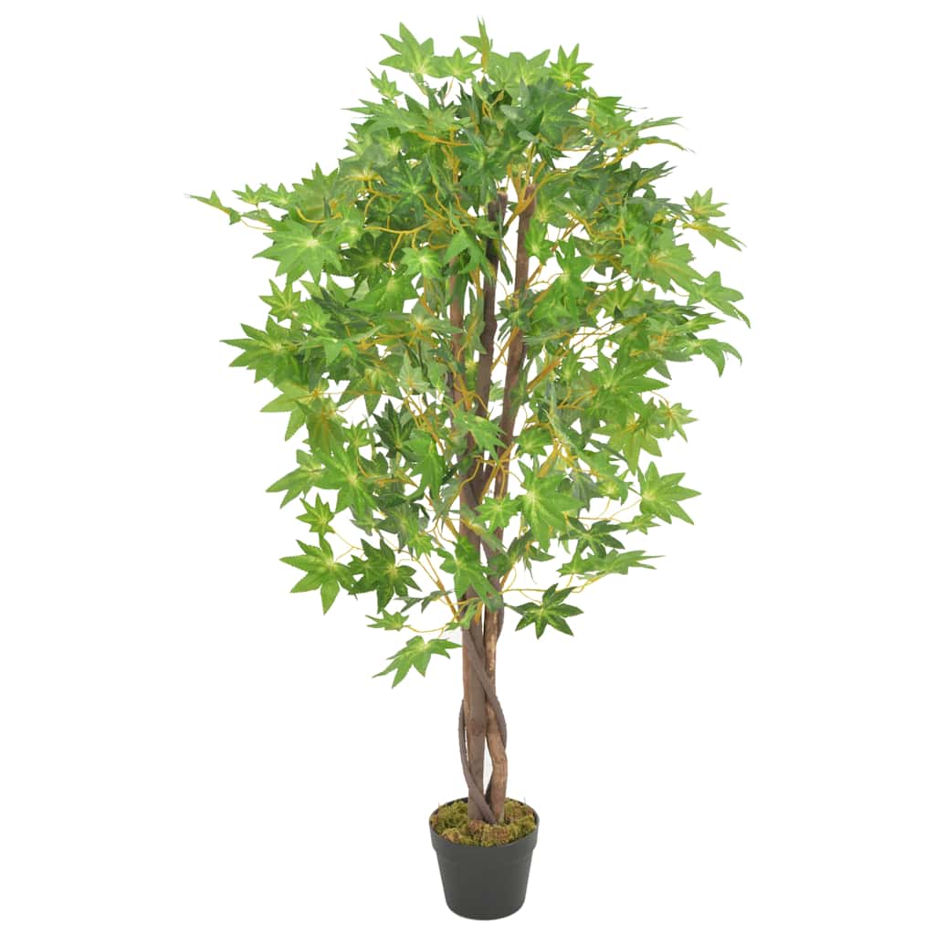 Kunsttaim vahtrapuu potiga, roheline, 120 cm