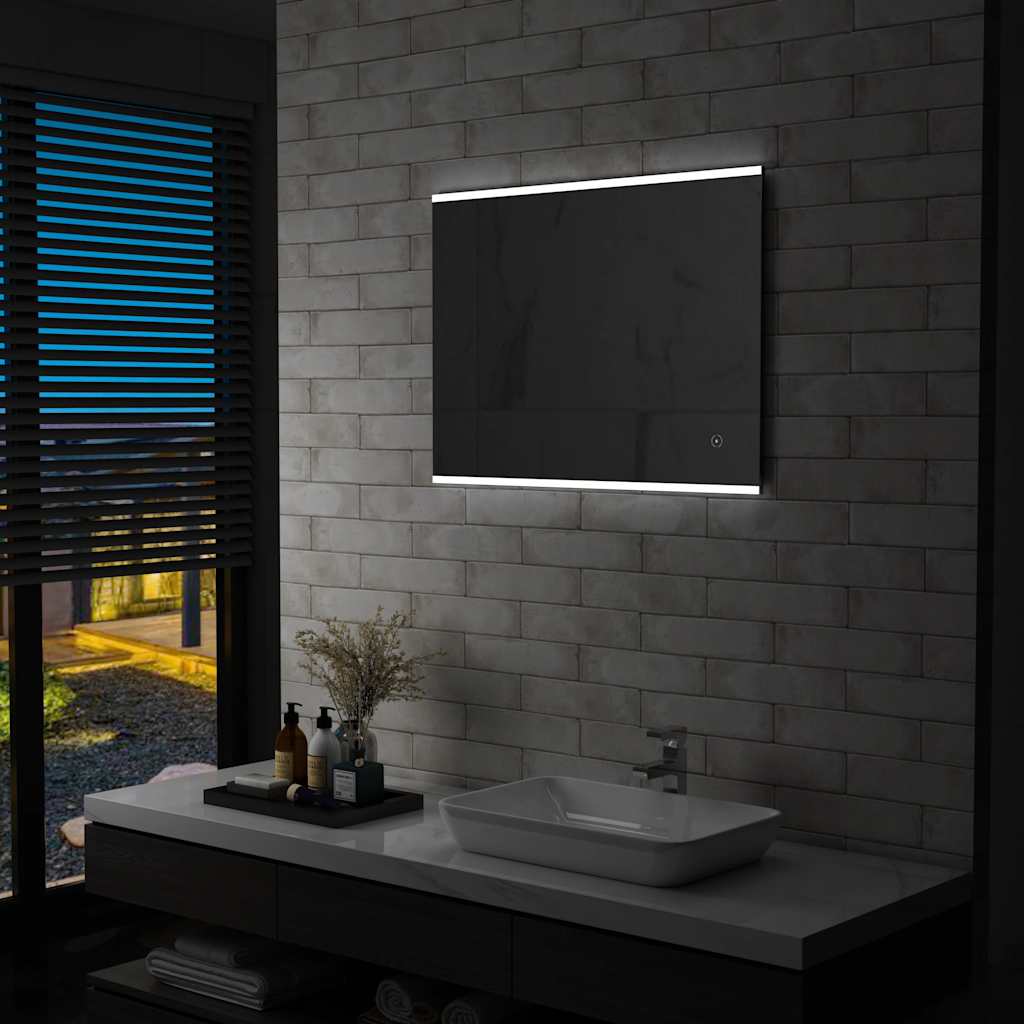 Vannitoa LED-seinapeegel puutetundliku anduriga 80 x 60 cm