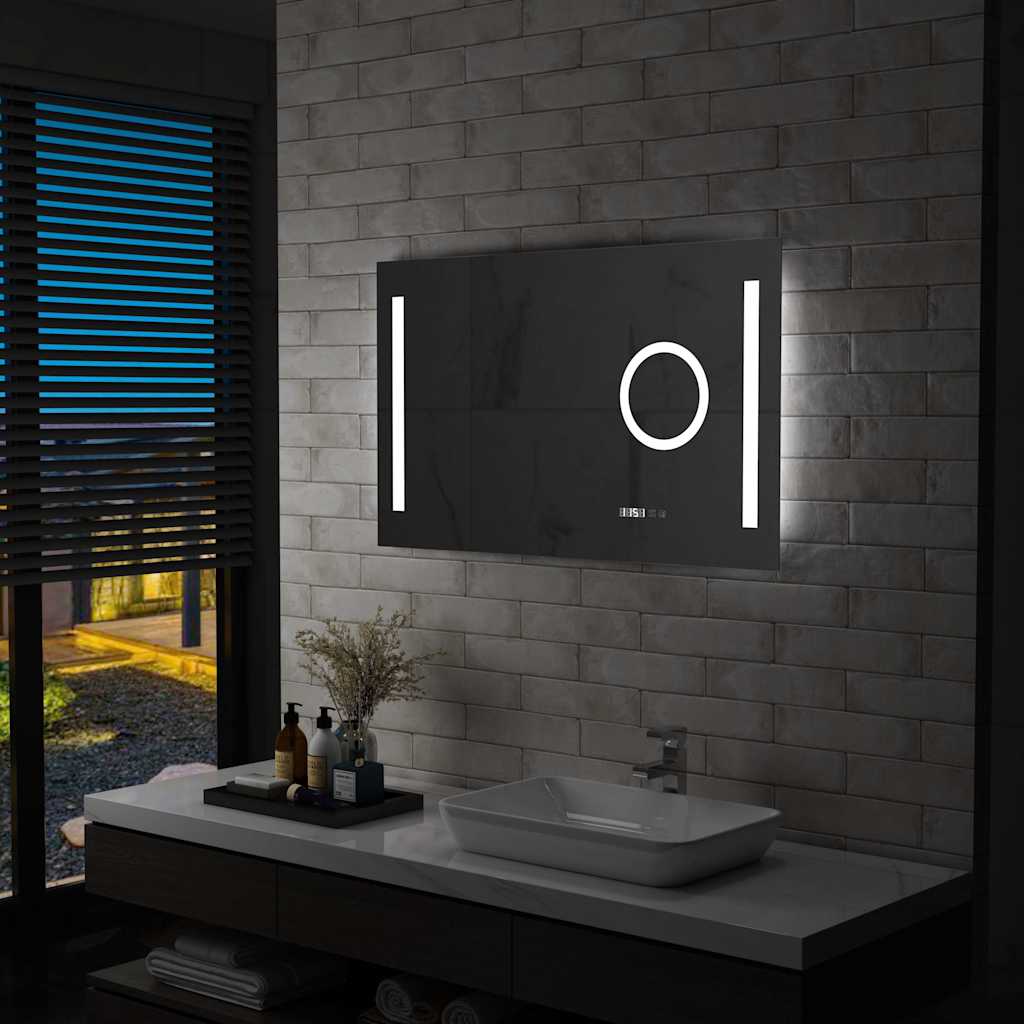 Vannitoa LED-seinapeegel puutetundliku anduriga 100 x 60 cm