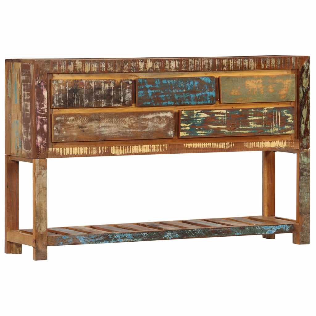 Puhvetkapp, 120 x 30 x 75 cm, toekas taaskasutatud puit