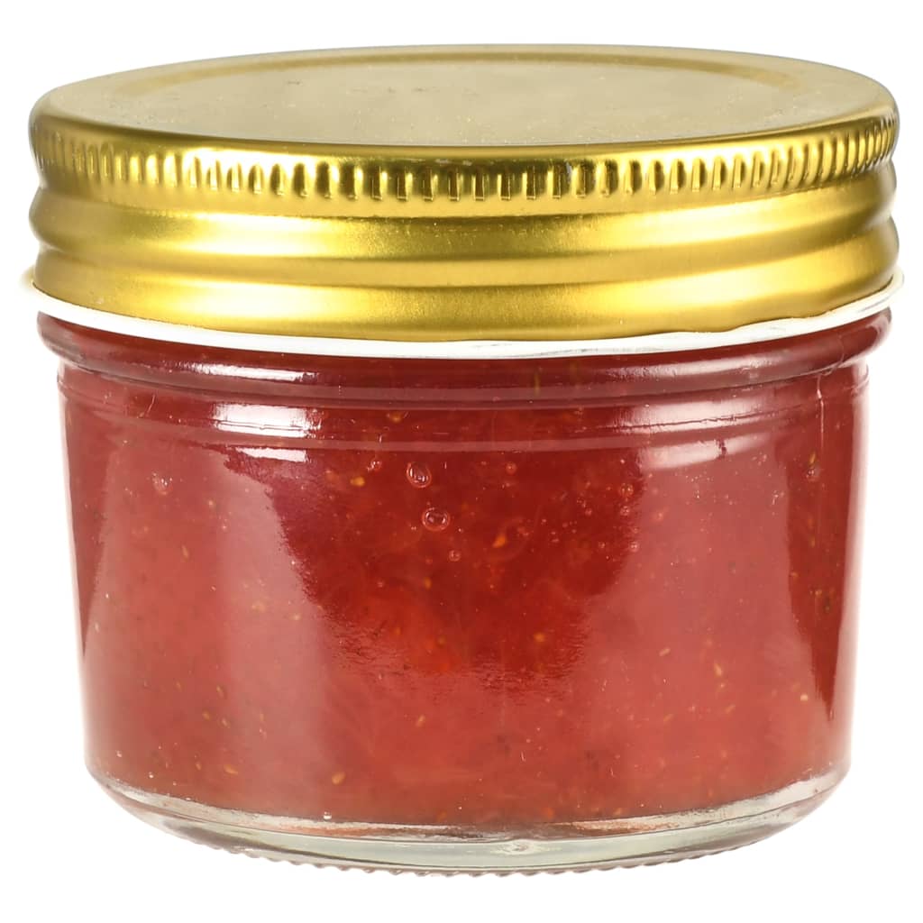 Kuldsete kaantega klaasist moosipurgid 48 tk, 110 ml