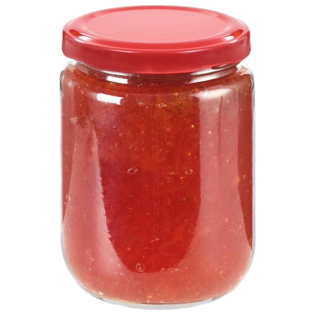Klaasist moosipurgid punaste kaantega 96 tk, 230 ml