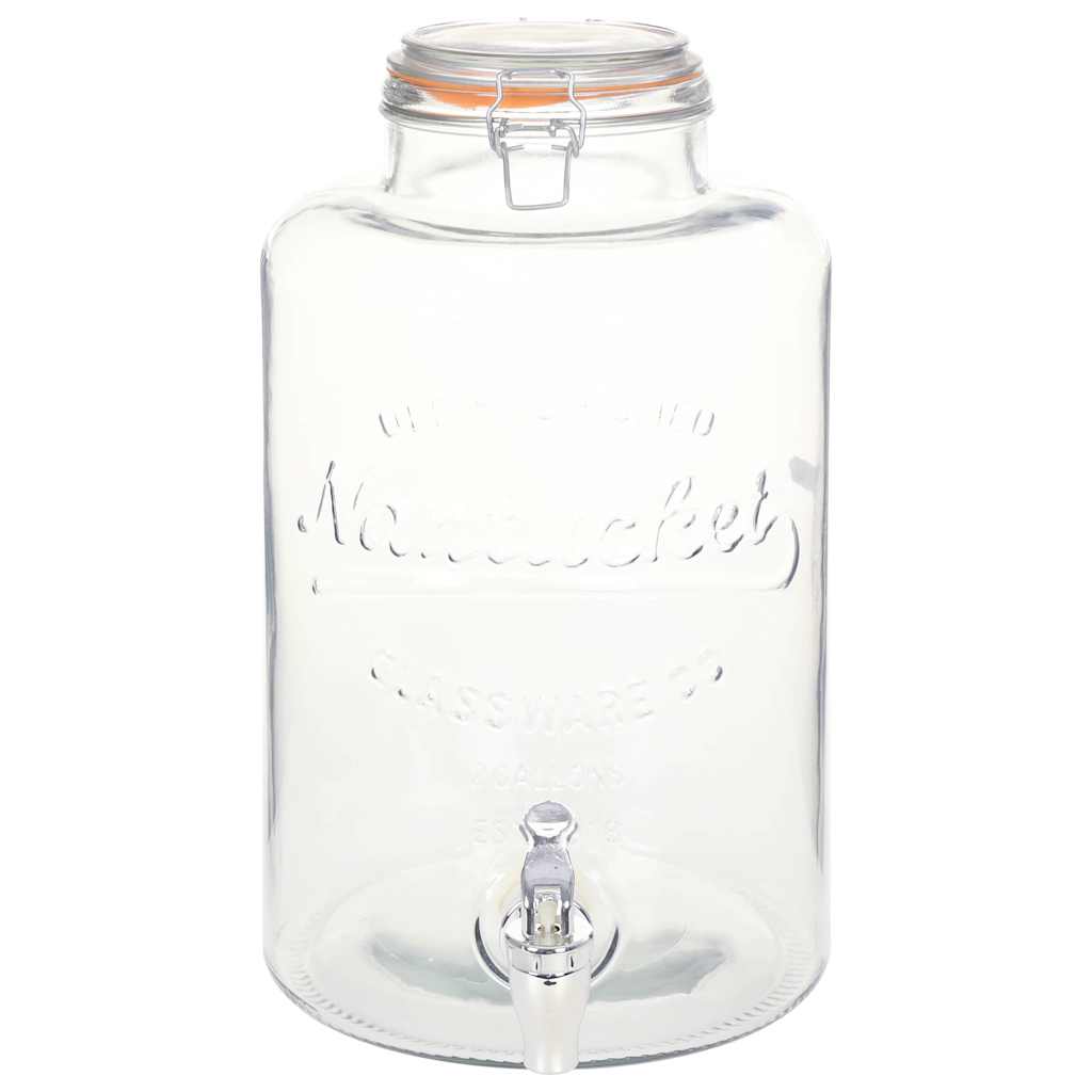 Veekann XXL, kraaniga, läbipaistev, 8 l, klaas