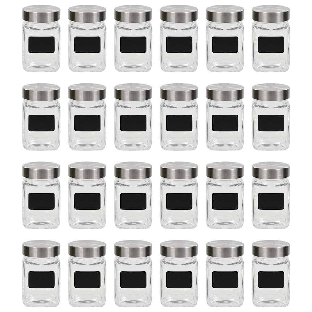 Säilituspurgid kleepsuga, 24 tk, 300 ml