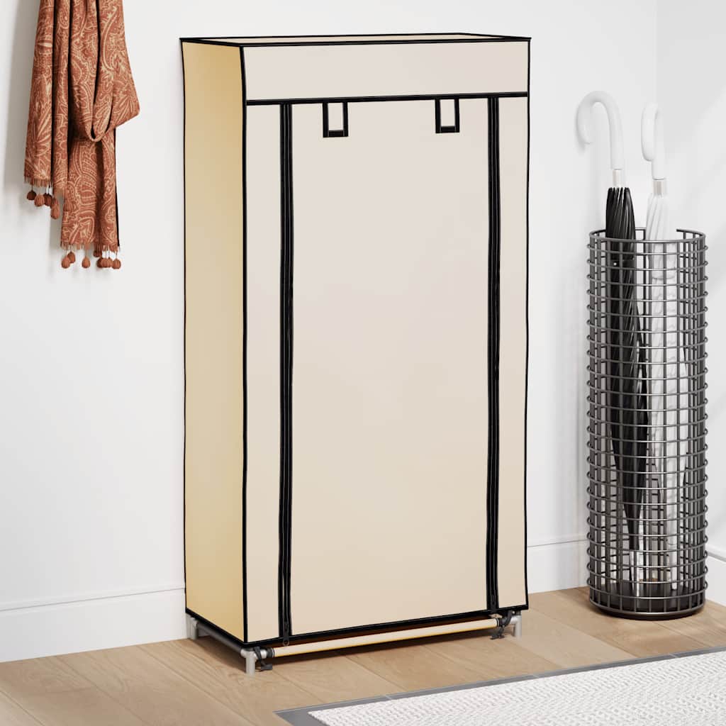 Kingakapp kattega, kreemjas, 58 x 28 x 106 cm, kangas