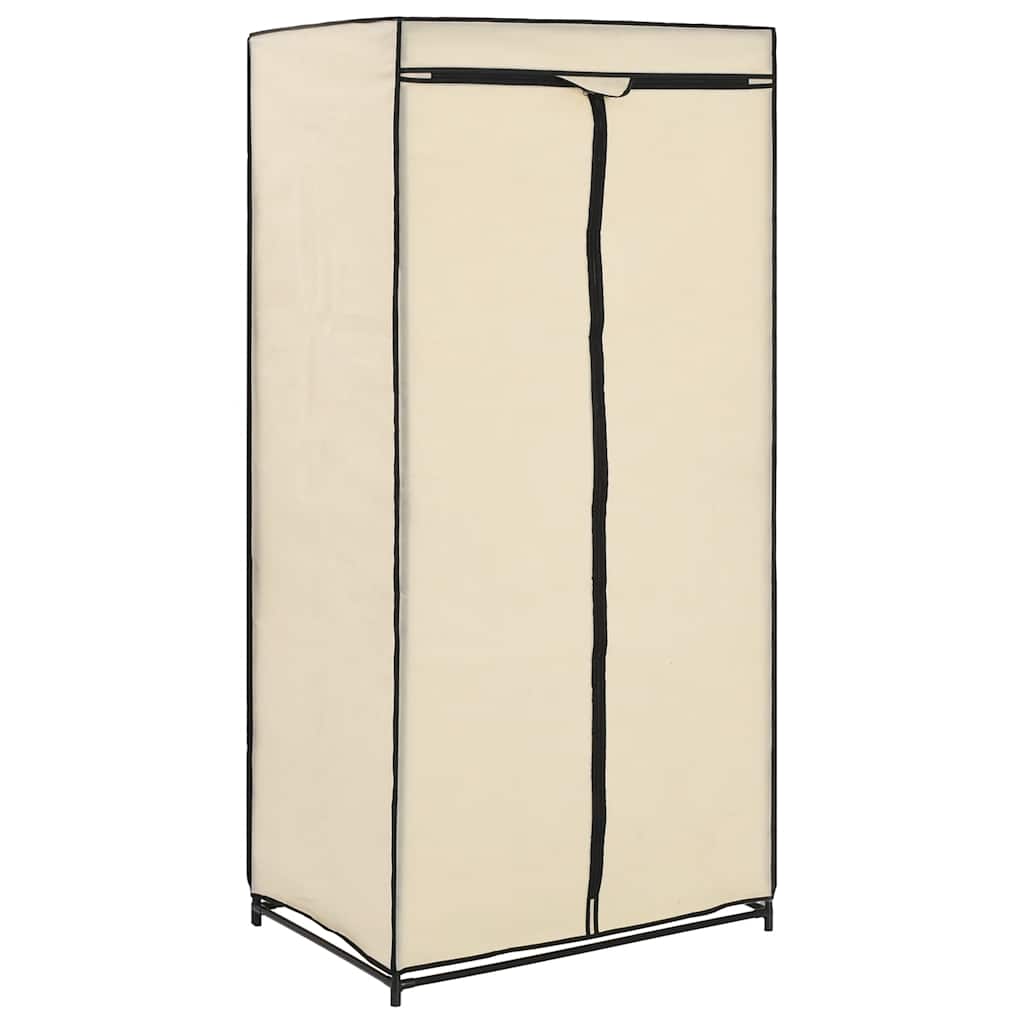 Riidekapid 2 tk, kreemjasvalge, 75 x 50 x 160 cm