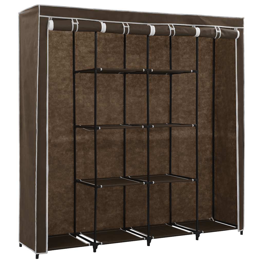 Garderoob 4 sektsiooniga, pruun 175 x 45 x 170 cm