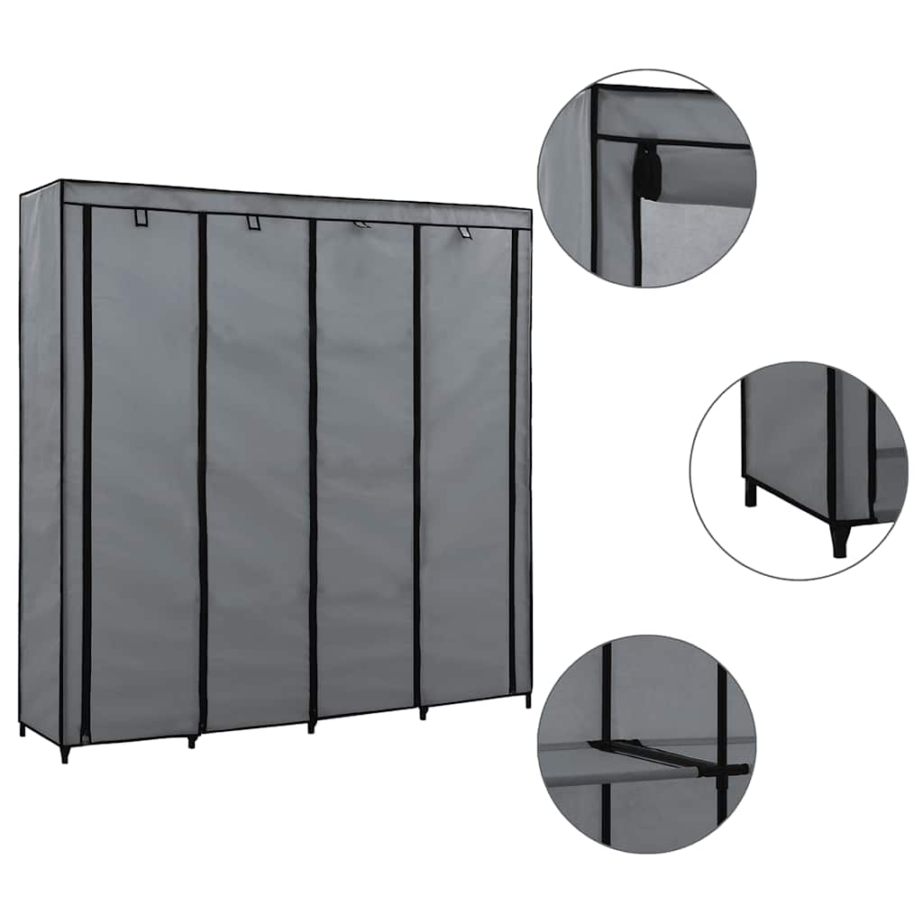 Garderoob 4 sektsiooniga, hall 175 x 45 x 170 cm