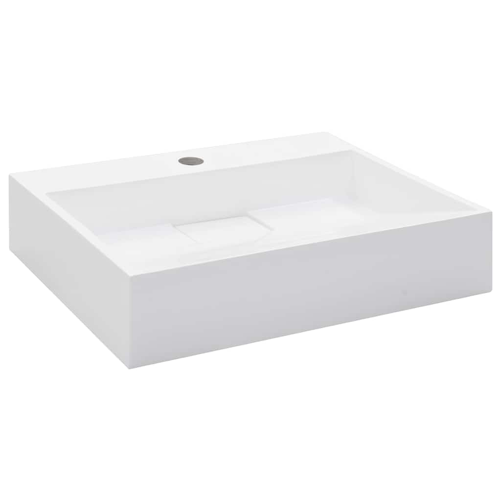 Valamu 50 x 38 x 13 cm mineraalvalatis/marmorvalatis, valge