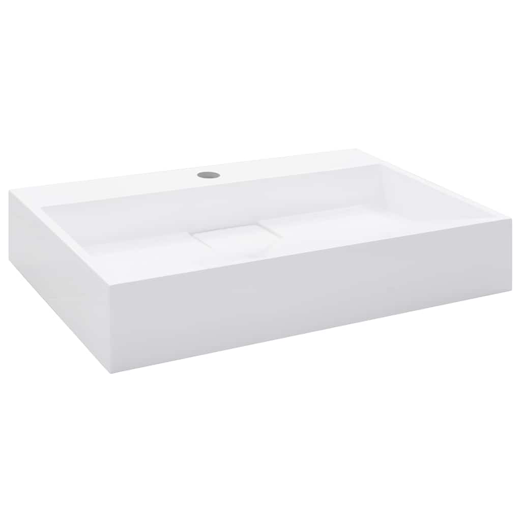 Valamu 60x38x11 cm mineraalne valatud / marmor valatud valge