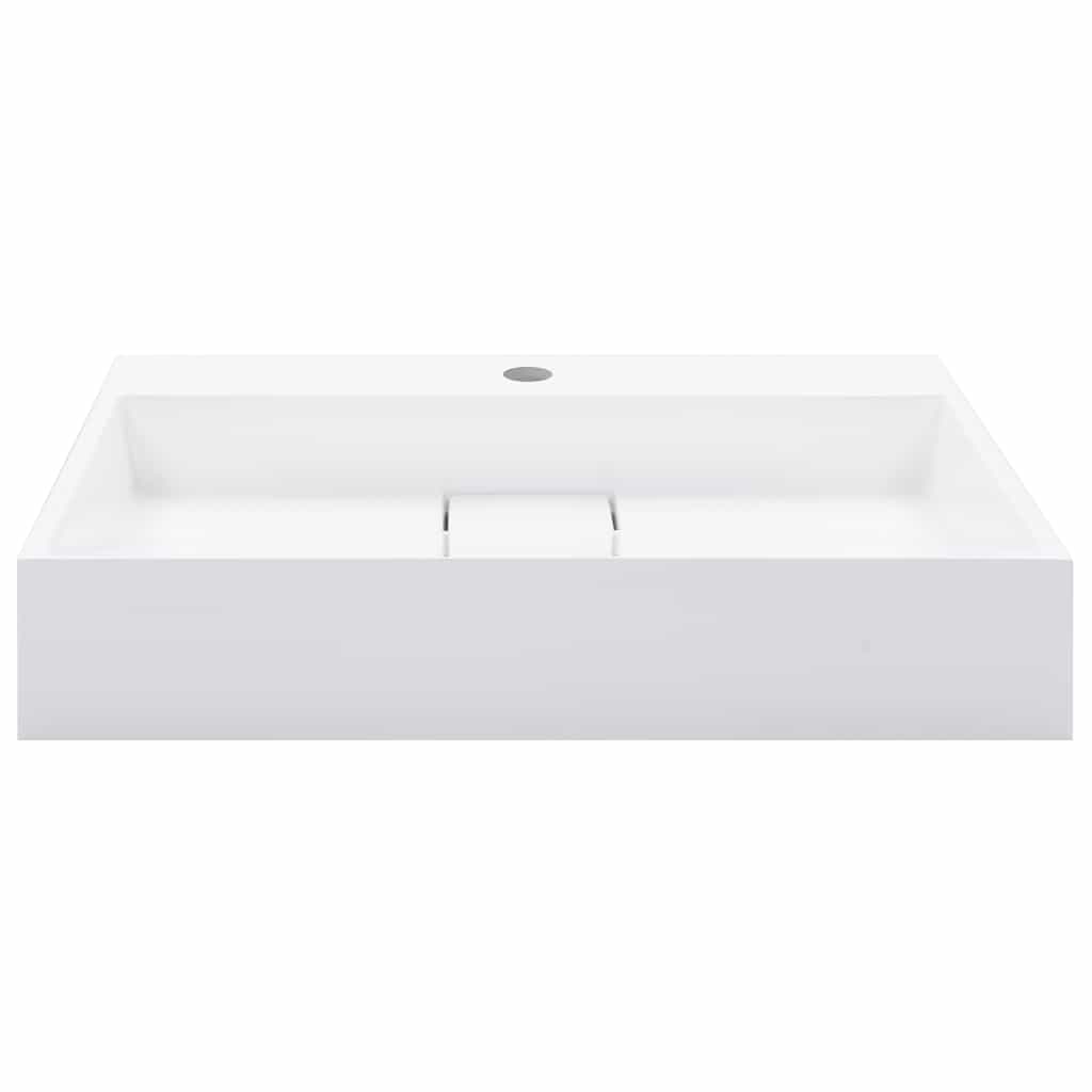 Valamu 60x38x11 cm mineraalne valatud / marmor valatud valge