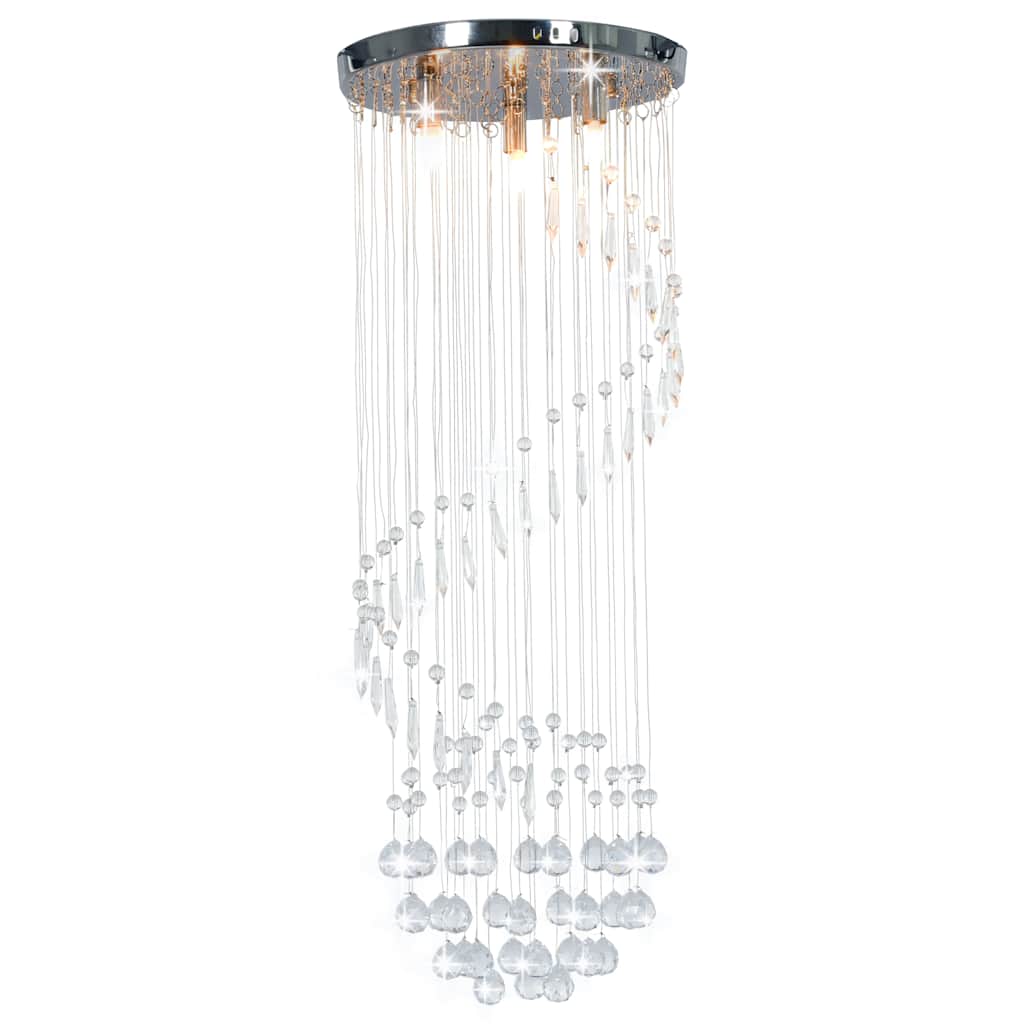 Laelamp kristallhelmestega hõbedane, spiraalne, G9
