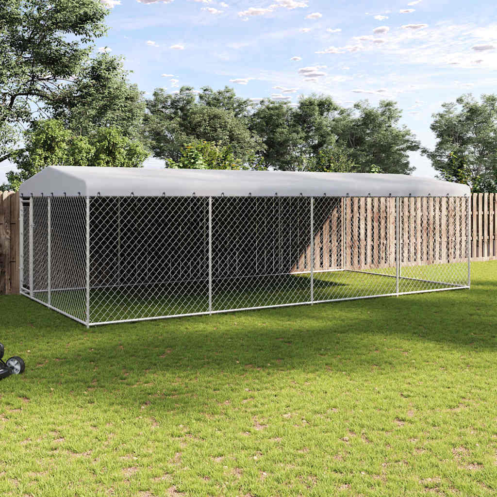 Koeraaed katusega 7,6 x 3,8 x 2,3 m